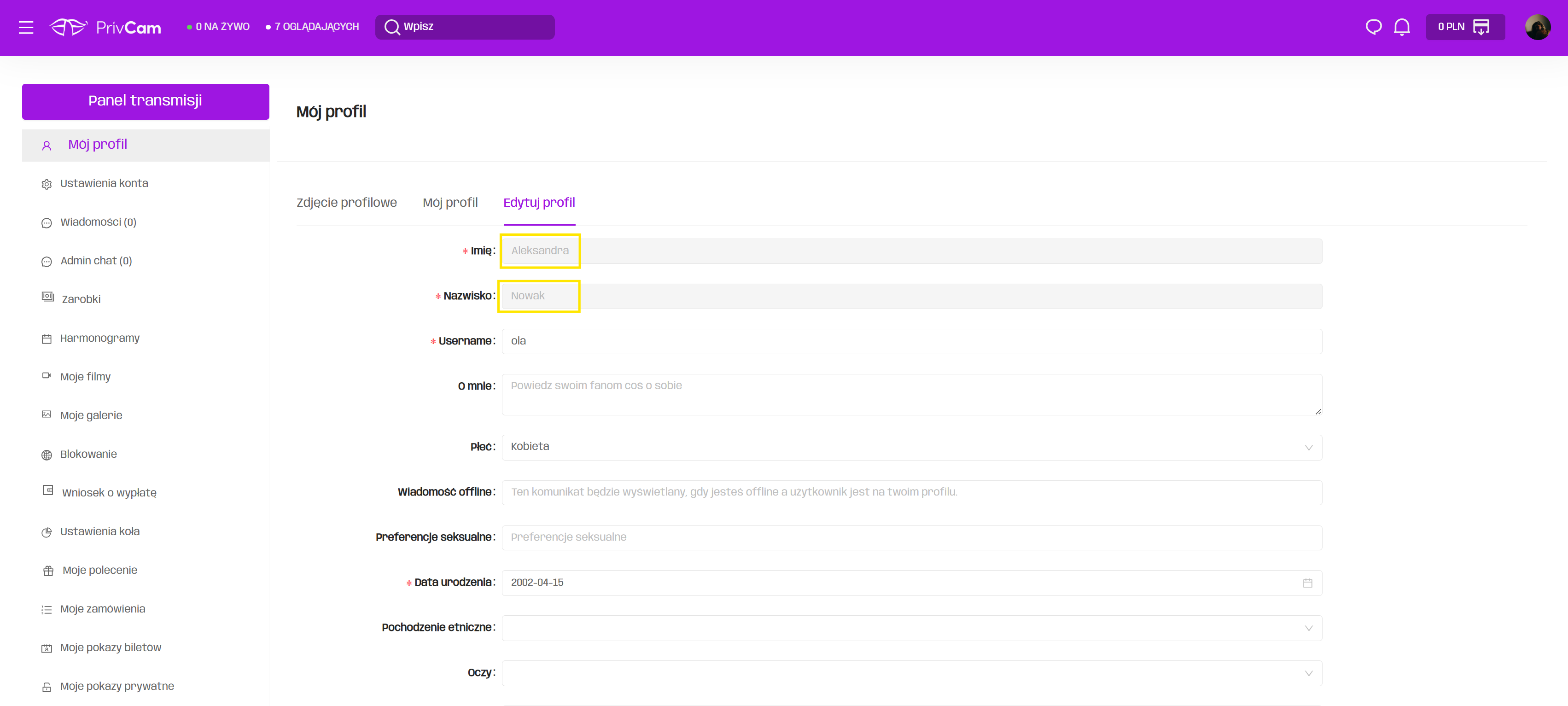 How to make a withdrawal from PrivCam?