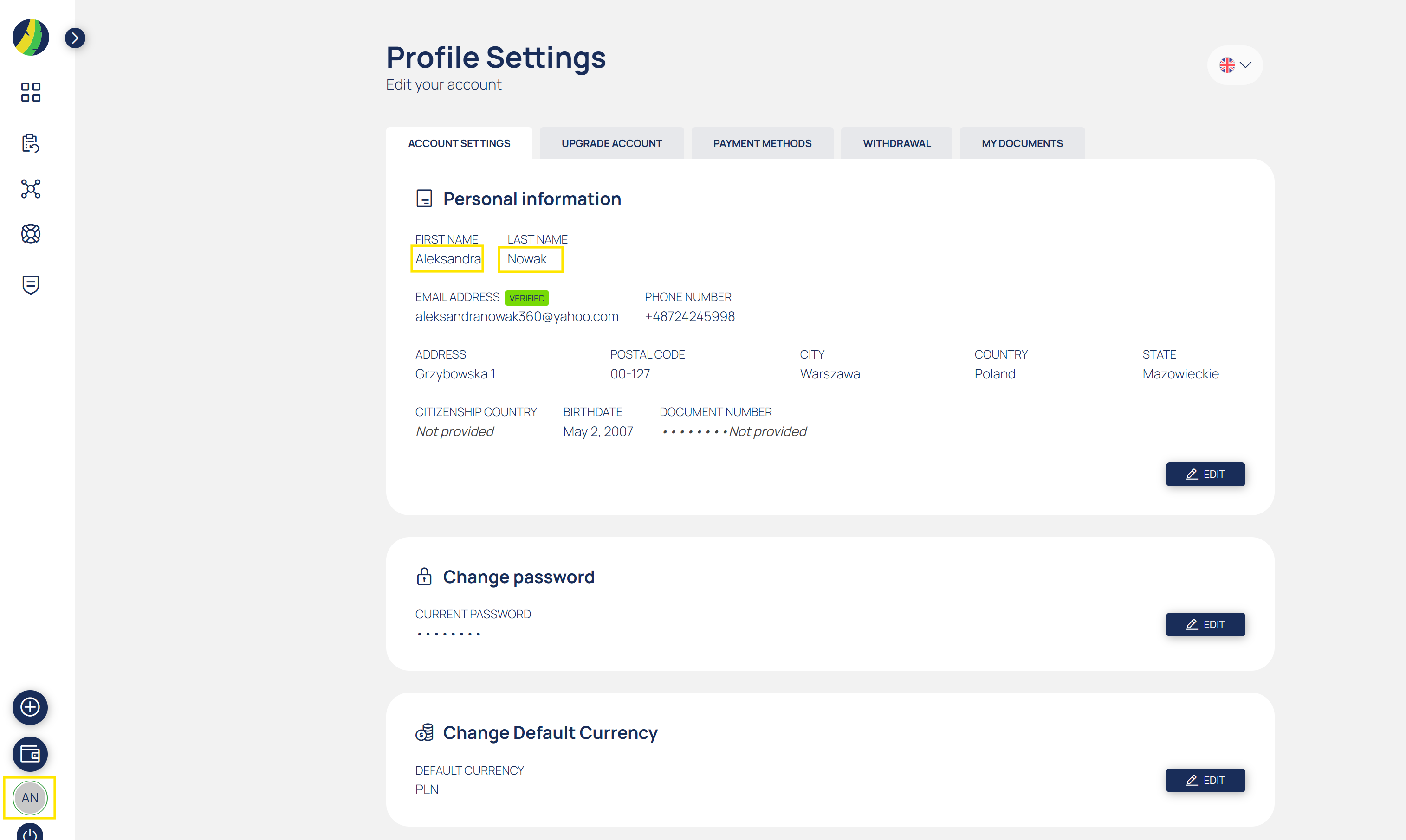How to make a withdrawal from PrivCam?